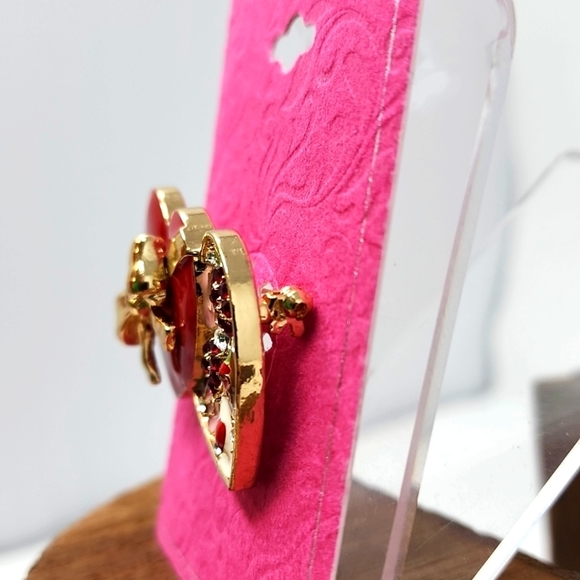 Charter Club Holiday Lane Gold-Tone Pave Chocolates Heart Gold - Picture 4 of 5